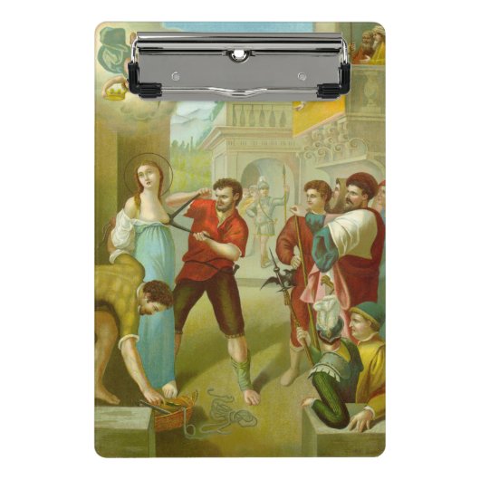 Hl. Agatha (M 003) Mini Klemmbrett (Vorderseite)