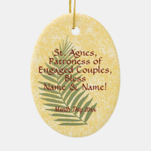Hl. Agnes von Rom (BC 01) Keramik Ornament
