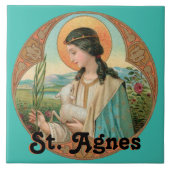 Hl. Agnes von Rom (BK 006) Fliese (Vorderseite)