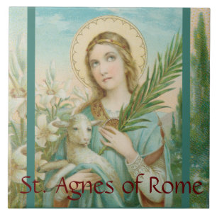 Hl. Agnes von Rom (MH 01) Fliese