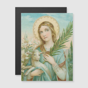 Hl. Agnes von Rom (MH 01) Magnetkarte
