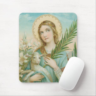 Hl. Agnes von Rom (MH 01) Mousepad