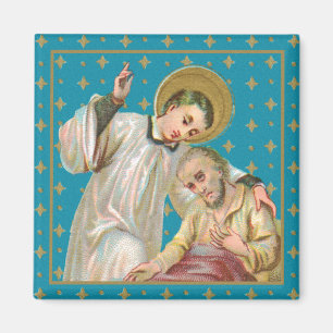 Hl. Aloysius Gonzaga & Pestopfer (M 006) Magnet