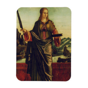Hl. Anastasia von Rom Premium Kunst Magnet