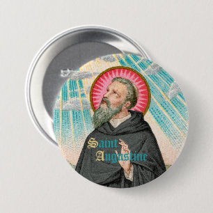 Hl. Augustinus von Hippo (SAU 047; Detail) Button
