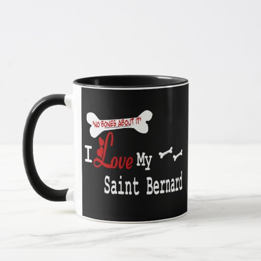 Hl. Bernard (I Liebe) Tasse (Links)