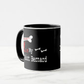 Hl. Bernard (I Liebe) Tasse (Vorderseite Links)