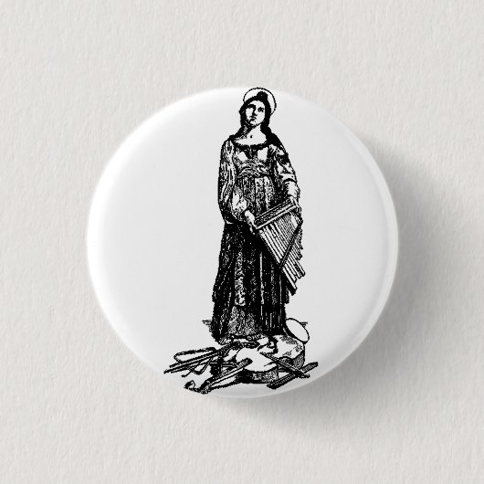 Hl. Cäcilia mit Violine von Raphael Button (Vorderseite)