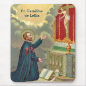 Hl. Camillus betend vor einem Kruzifix (M 020) Mousepad (Vorne)