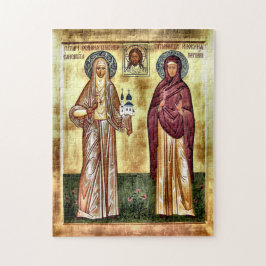 Hl. Elisabeth die Neue Märtyrerin Orthodoxe Ikone  Puzzle