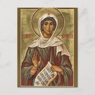 Hl. Emilia Orthodoxe christliche Ikone Postkarte