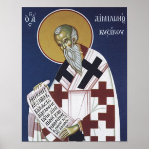 Hl. Emilian der Bekenner Orthodox-Christliche Druc Poster