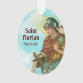 Hl. Florian mit Eimer (Beides; M 019) Acryl Ornament (Rückseite)