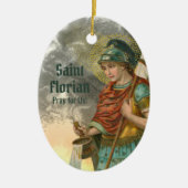 Hl. Florian mit Eimer (Rauch; M 019) Keramik Ornament (Vorne)