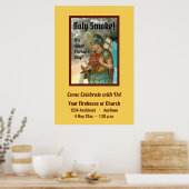 Hl. Florian mit Eimer (Rauch; M 019) Poster (Küche)