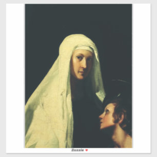 Hl. Franziska von Rom Schutzengel Fine Art Aufkleber
