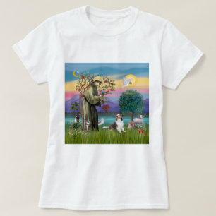 Hl. Franziskus mit Tieren - anpassbar T-Shirt