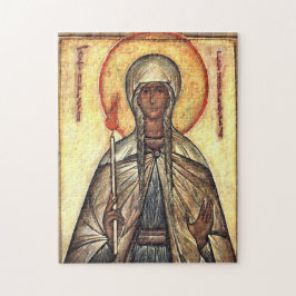 Hl. Genoveva von Paris orthodoxe christliche Ikone Puzzle