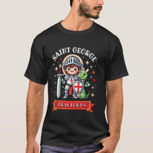 Hl. Georg und der Drache England katholischer Heil T-Shirt