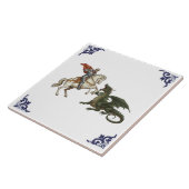 Hl. Georg und der Drache religiös Fliese (Seite)