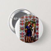 Hl. Hubert von Liege am Hof Button (Vorne & Hinten)