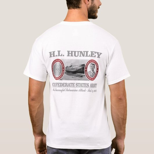 HL Hunley (CSA) T-Shirt (Rückseite)