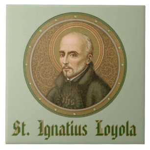 Hl. Ignatius von Loyola (BK 050; Stil 1) Fliese