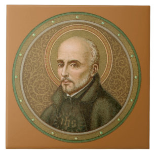 Hl. Ignatius von Loyola (BK 050; Stil 2) Fliese