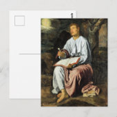 Hl. Johannes auf Patmos, Kunst, Postkarte (Vorne/Hinten)
