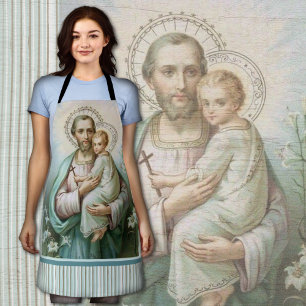 Hl. Josef Jesus traditioneller katholischer religi Schürze