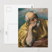 Hl. Joseph von El Greco Postkarte (Vorne/Hinten)