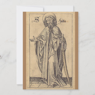 hl. Judas Thaddäus, der Apostel und Bruder Jesu Dankeskarte