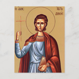 Hl. Julian von Kilikien orthodoxe christliche Ikon Postkarte
