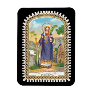 Hl. Katharina von Alexandrien in ägyptischer Trach Magnet