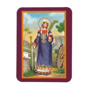 Hl. Katharina von Alexandrien in ägyptischer Trach Magnet