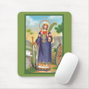 Hl. Katharina von Alexandrien in ägyptischer Trach Mousepad