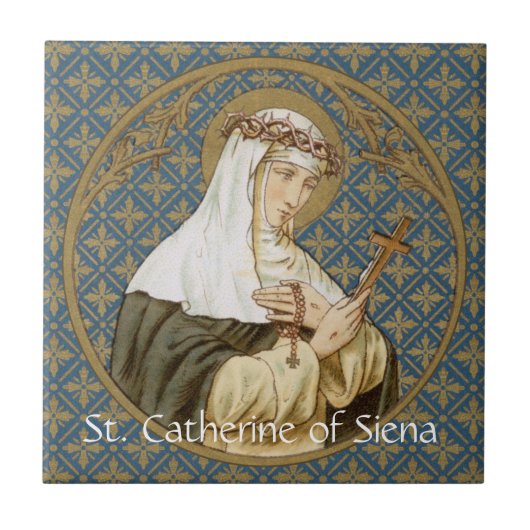 Hl. Katharina von Siena (BK 19) Kachel 1 (Vorderseite)