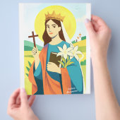 Hl. Katharina von Siena Flyer (Hand)