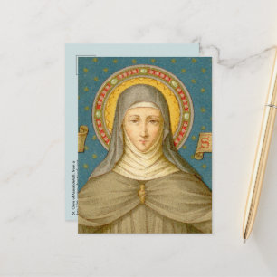 Hl. Klara von Assisi (SAU 027a) Postkarte