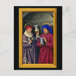 Hl. Kosmas und Damian Schutzpatrone des Gesundheit Postkarte