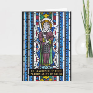 Hl. Laurentius von Rom, Schutzpatron der Köche Geb Karte