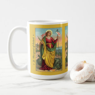 Hl. Margareta mit Drache und Auferstehungsbanner Kaffeetasse