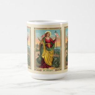 Hl. Margareta mit Drache und Auferstehungsbanner Kaffeetasse