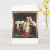HL Mencken Graphic & Quote on Judges Karte (Gelbe Blume)