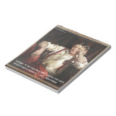 HL Mencken Graphic & Quote on Judges Notizblock (Rotiert)