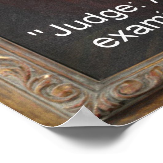 HL Mencken Graphic & Quote on Judges Poster (Ecke)