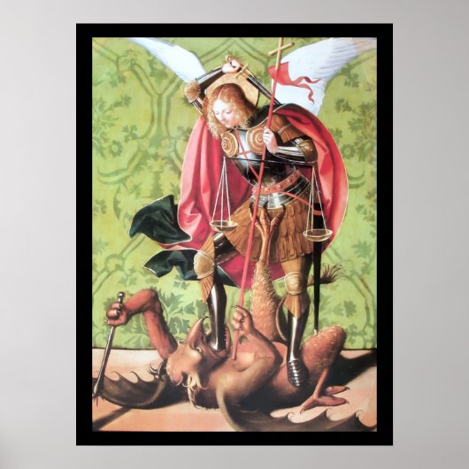 HL. MICHAEL, DRACHE UND GERECHTIGKEIT POSTER (Vorne)