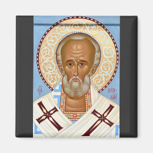 Hl. Nikolaus von Myra Premium Orthodoxe Kunst Magnet