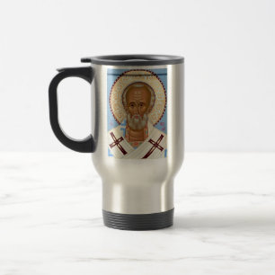 Hl. Nikolaus von Myra Premium-Orthodoxe Kunst Reisebecher