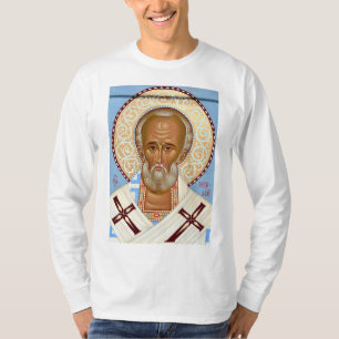 Hl. Nikolaus von Myra Premium-Orthodoxe Kunst T-Shirt